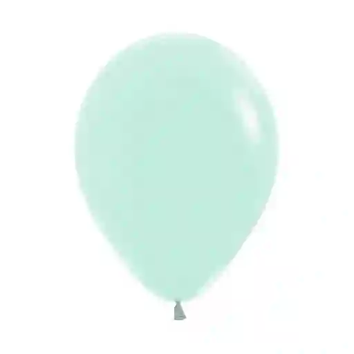 Bombas Globos R12 Pastel Mate Verde Paquete X 10 Und Sempertex