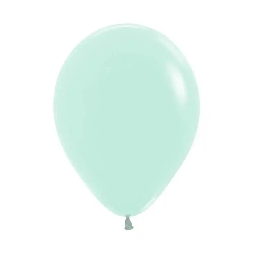 Bombas Globos R12 Pastel Mate Verde Paquete X 10 Und Sempertex
