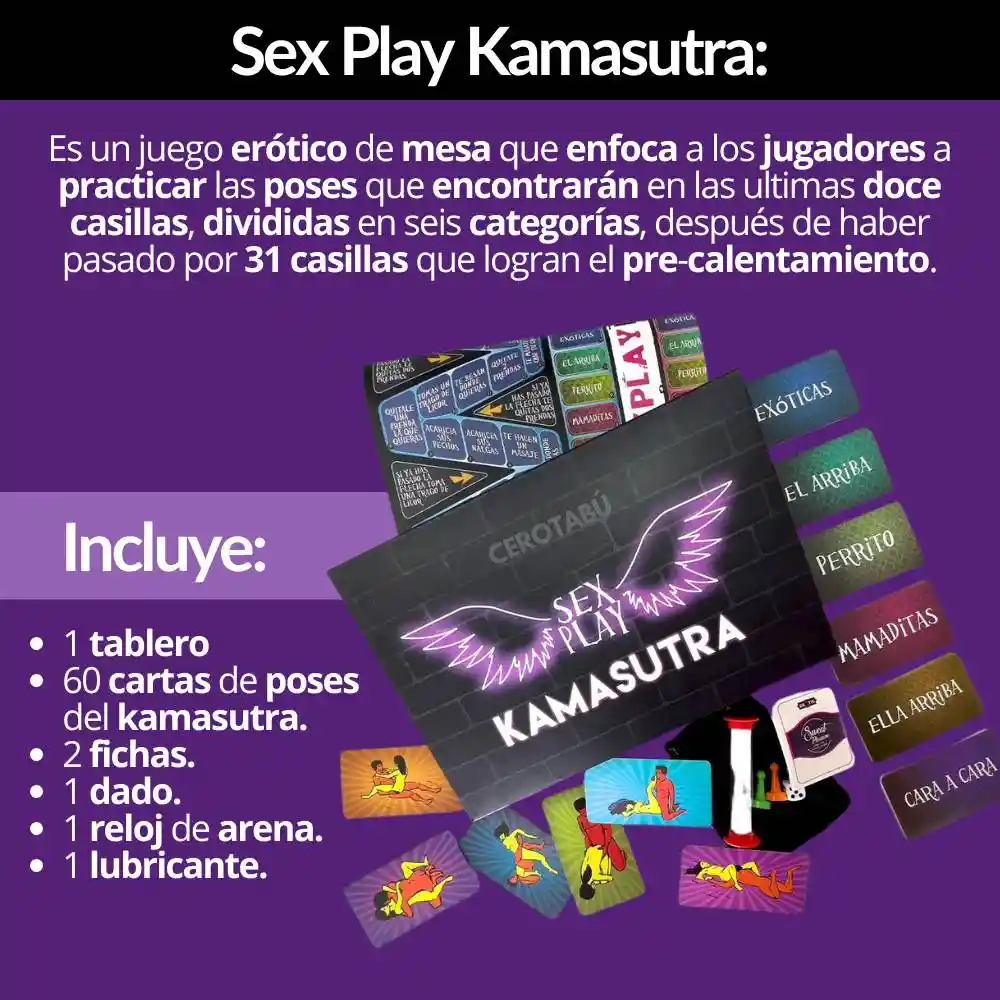 Juego De Mesa Sexual Erotico Kamasutra Para Parejas