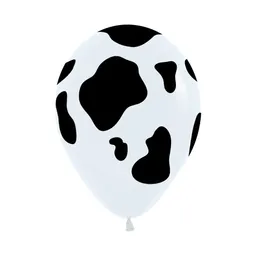 Bombas Globos R12 Fashion Blanco Vaca Paquete X 10 Und Sempertex