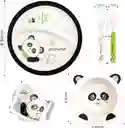 Set De Vajilla 5 Piezas Bambu Oso Panda