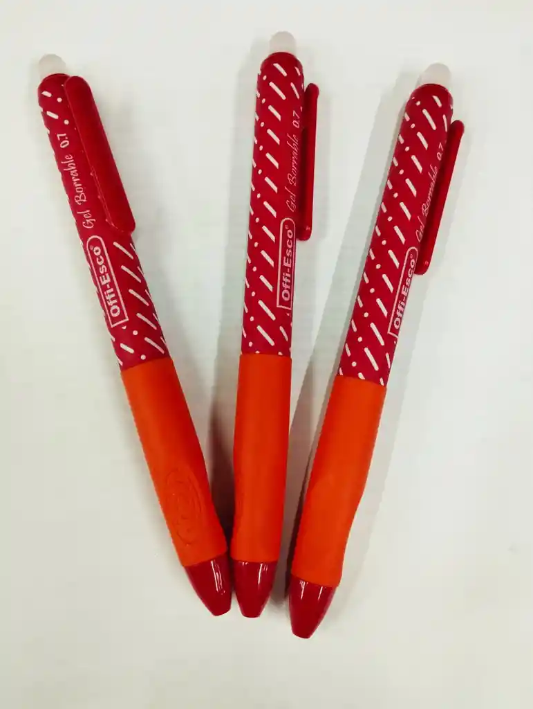 Esfero Borrable Rojo Gel 0.7 Retractil