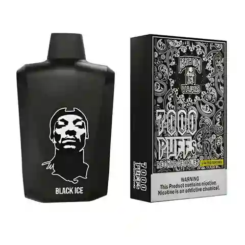 Vaporizador Snoop Dogg Death Row 7000puffs - Black Ice