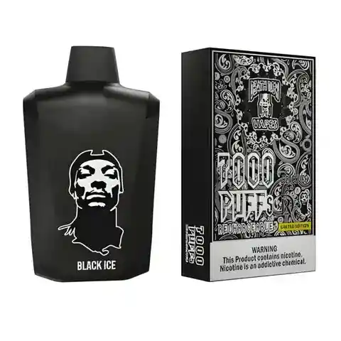 Vaporizador Snoop Dogg Death Row 7000puffs - Black Ice