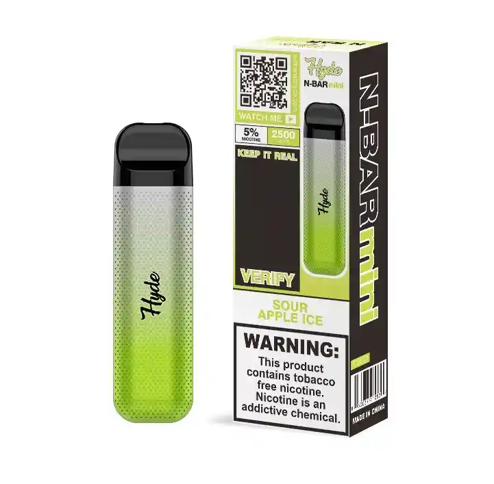 Vaporizador Hyde N-bar Mini 2500puffs - Sour Apple Ice