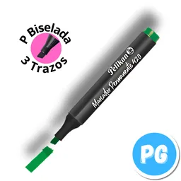 Pelikan Marcador 420 Verde Permanente Punta Ancha