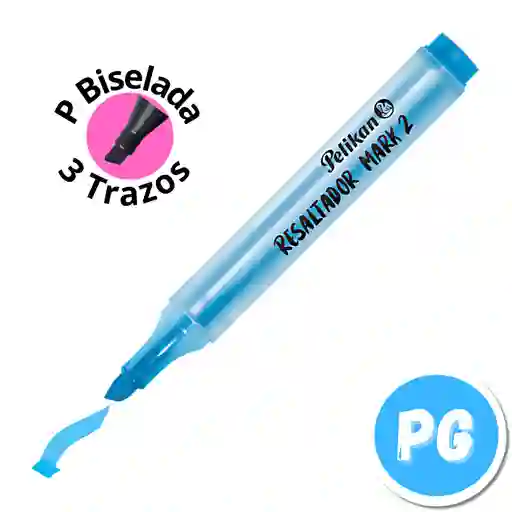 Pelikan Resaltador Azul Mark 2