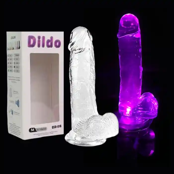 Dildo Consolador Realista Luminoso 19 Cm