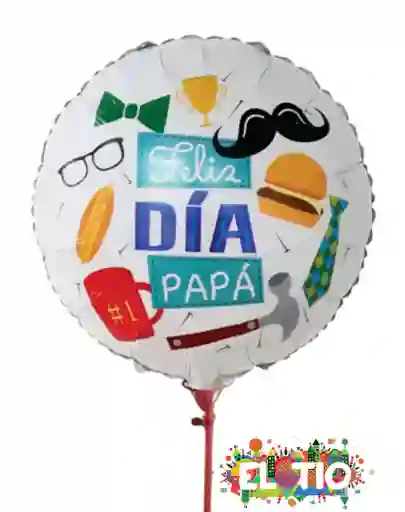 Globo Metalizado Feliz Dia Papa