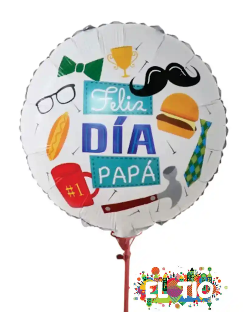 Globo Metalizado Feliz Dia Papa