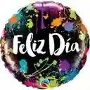 Globo Metalizado Grande Diseño Feliz Dia