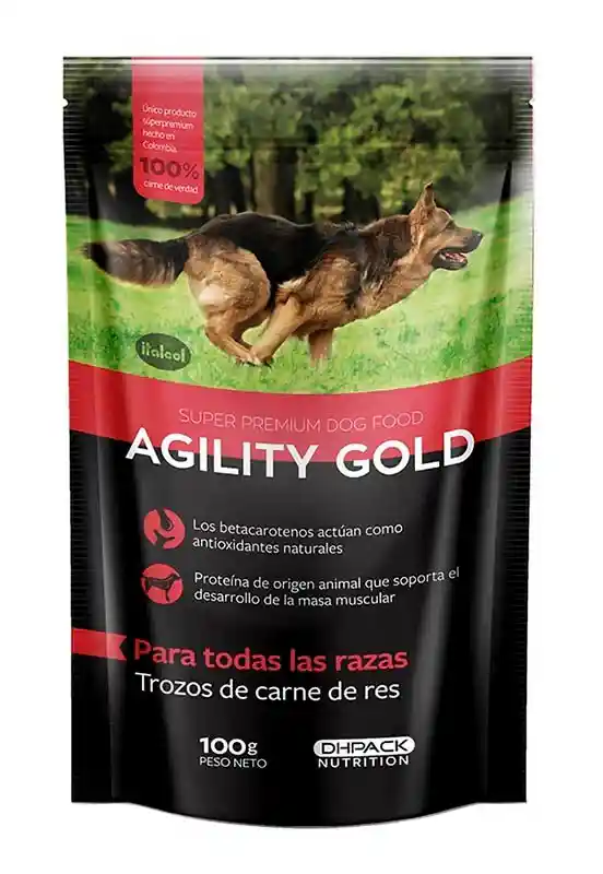 Agility Gold Perros Comida Húmeda Carne De Res