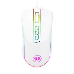 Mouse Gamer Redragon M711 Cobra Chroma, 10000dpi / 9 Botones Blanco