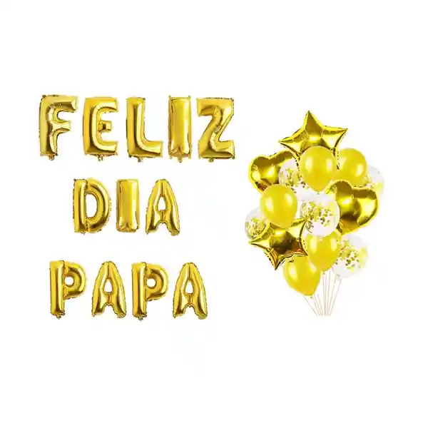 Kit Día Del Papa- Feliz Día Del Padre Decoración Globos