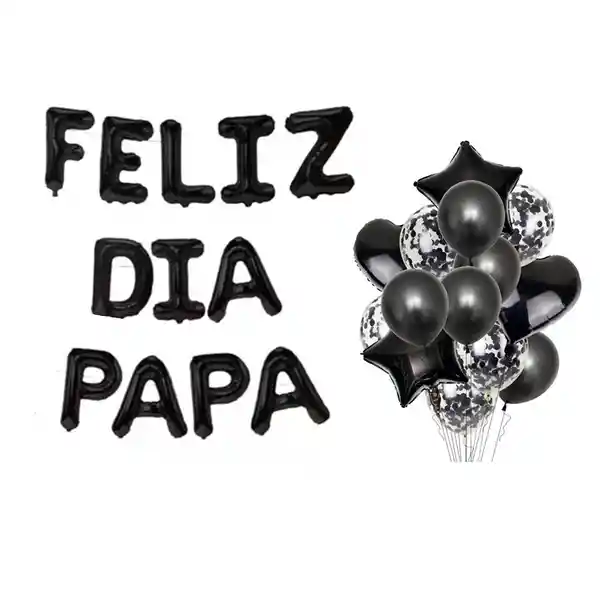 Kit Día Del Papa- Feliz Día Del Padre Decoración Globos