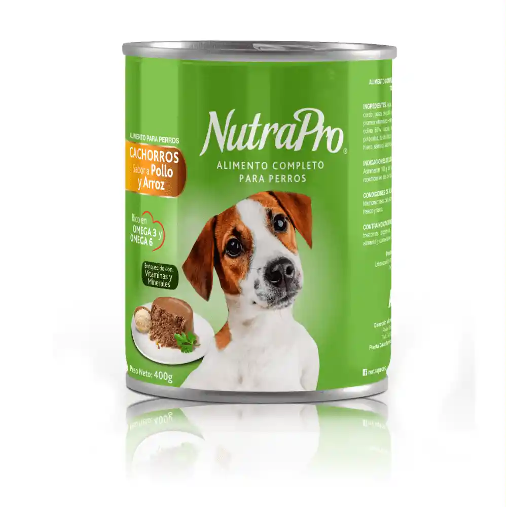 Nutrapro Latas Cach Pollo Y Arroz 400g