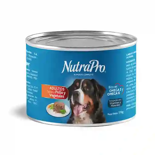 Nutrapro Lata Perros Adu Pollo/veg X170g	