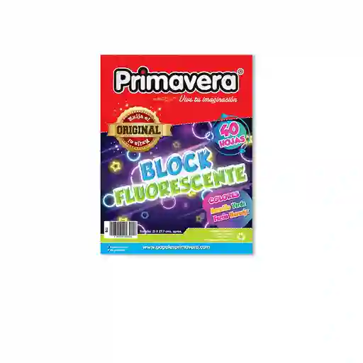 Block Fluorescente Clores Surtidos Tamaño Carta