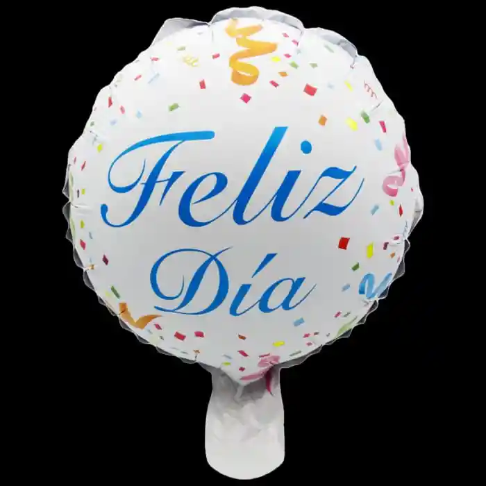 Globo Metalizado Mediano Feliz Dia