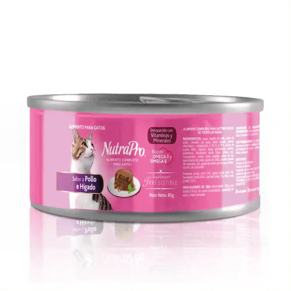 Nutrapro Latas Gatos Pollo E Higado 85g