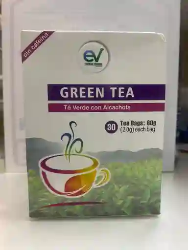 Green Tea Te Verde Con Alcachofa X 30 Tisanas Biovital