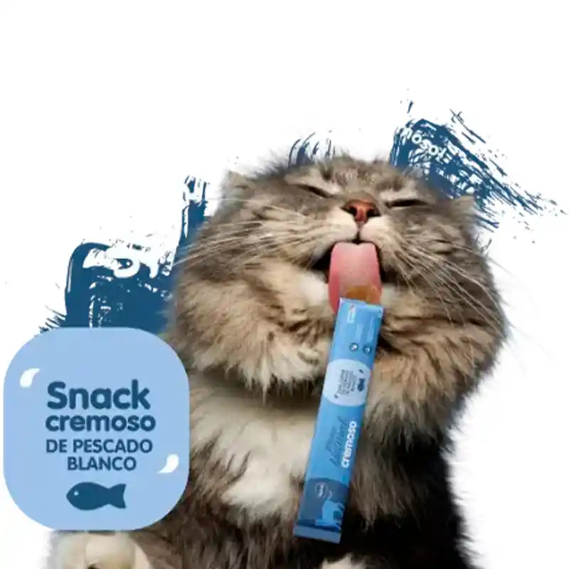 Menú Natural Cremoso Gato Pescado Blanco
