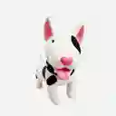 Juguete Mascota Perro Terrier Blanco Alcancia En Plastico Pvc Reutilizable