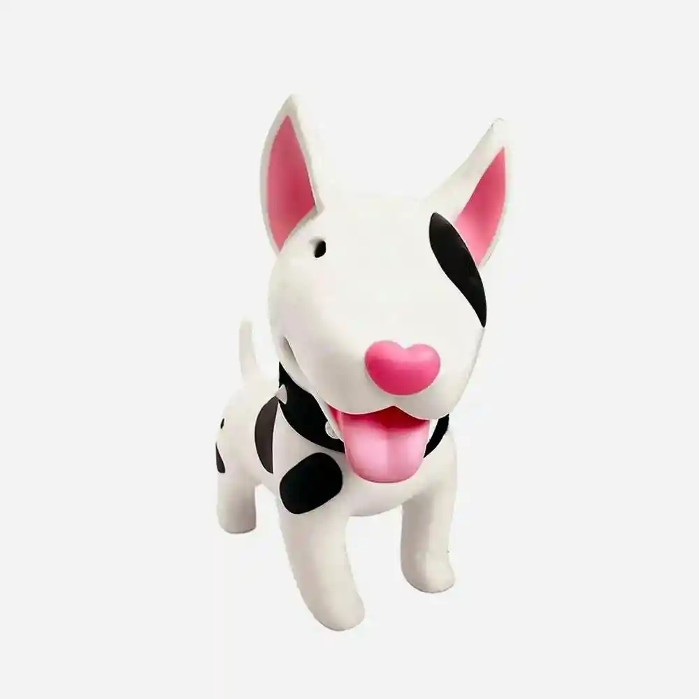 Juguete Mascota Perro Terrier Blanco Alcancia En Plastico Pvc Reutilizable