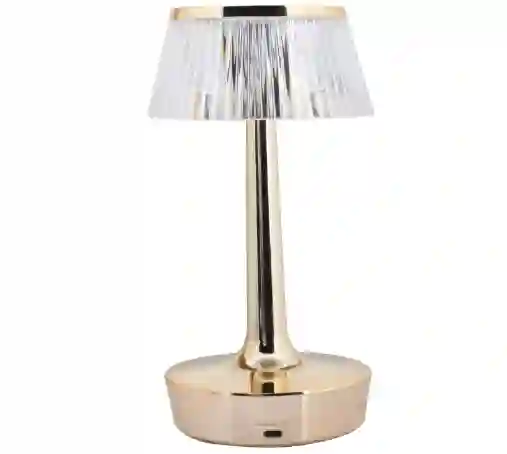 Lámpara Luz Led De Mesa Interruptor Táctil Usb Con Forma De Cristal