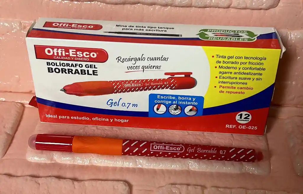 Lapicero Borrable Rojo Offi-esco