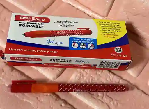 Lapicero Borrable Rojo Offi-esco