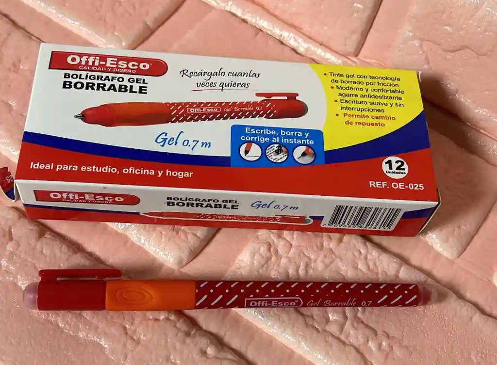 Lapicero Borrable Rojo Offi-esco