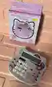 Calculadora Hello Kitty Brillos Blanca