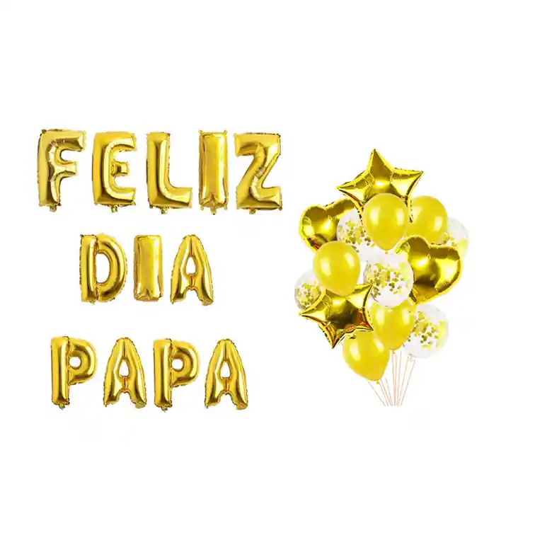 Kit Día Del Papa- Feliz Día Del Padre Decoración Globos