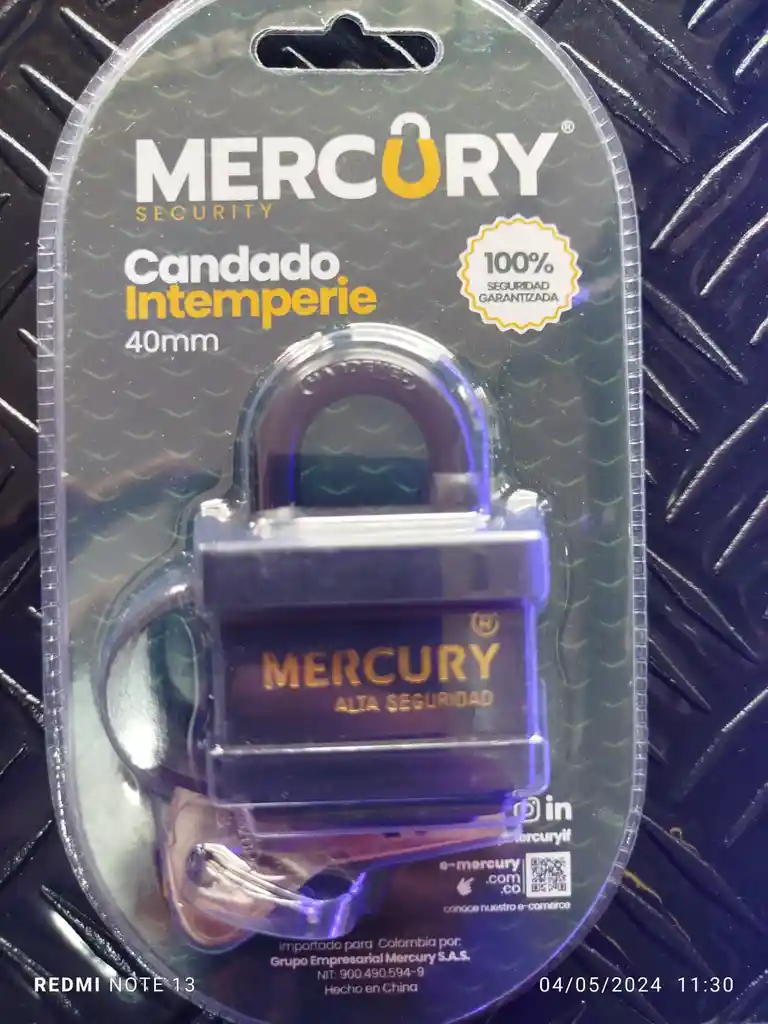 Candado Interperie Mercury 40mm