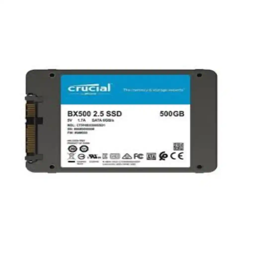 Disco Sólido Ssd Interno Crucial Bx500 500gb Negro