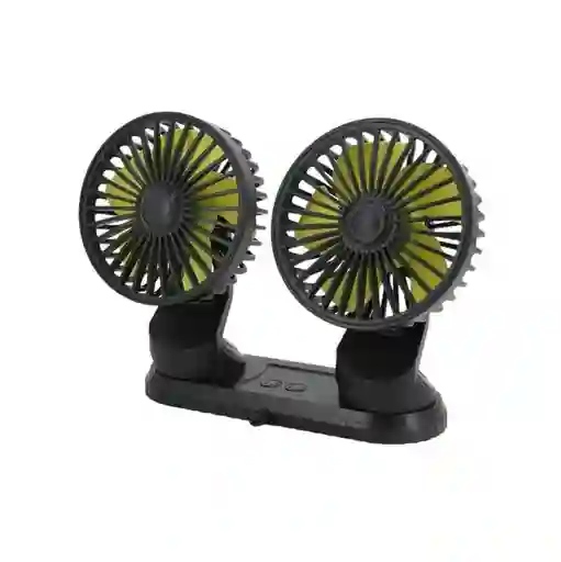 Ventilador Doble Para Carro De 3 Velocidades Ajustable.