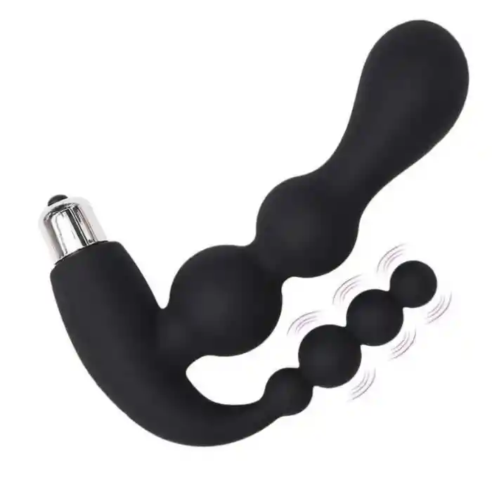 Vibrador Estimulador Prostatico Vibrador Anal Estimulador Prostata + Lubricante Anal Dilatador Anestesico Sex Love 30 Ml