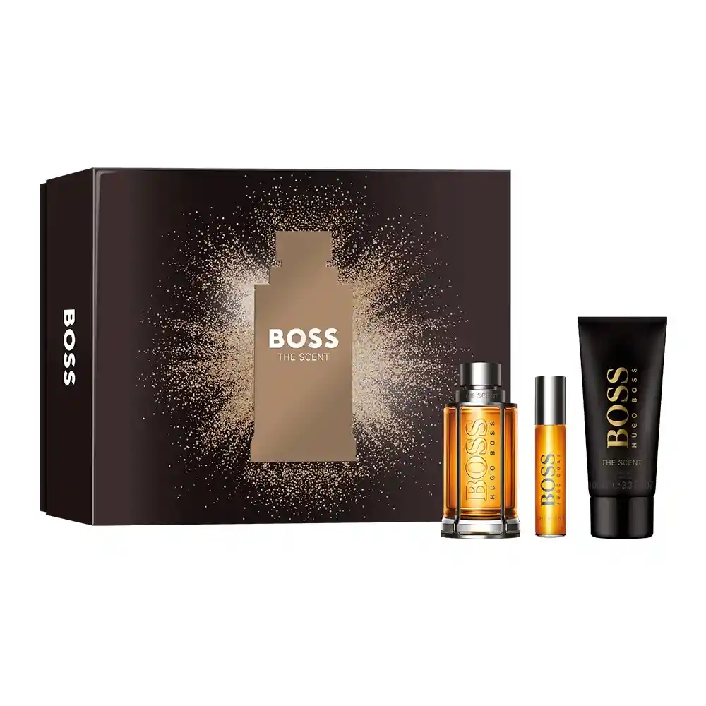 Estuche Hugo Boss Boss The Scent Edt 100 Ml + Travel Spray 10 Ml+ Shower Gel 100 Ml