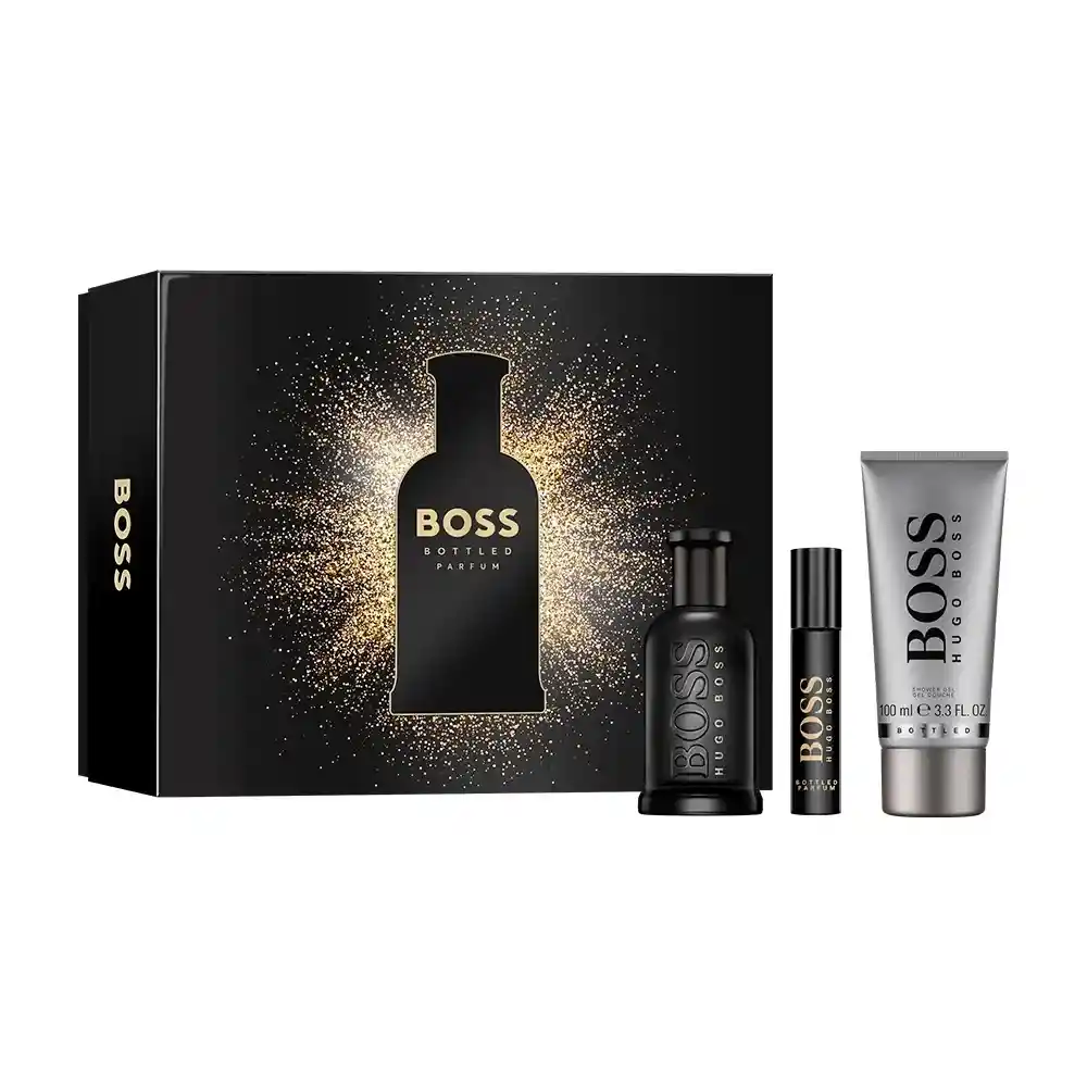 Estuche Hugo Boss Boss Bottled Parfum 100 Ml+ Travel Spray 10 Ml+ Shower Gel 100 Ml