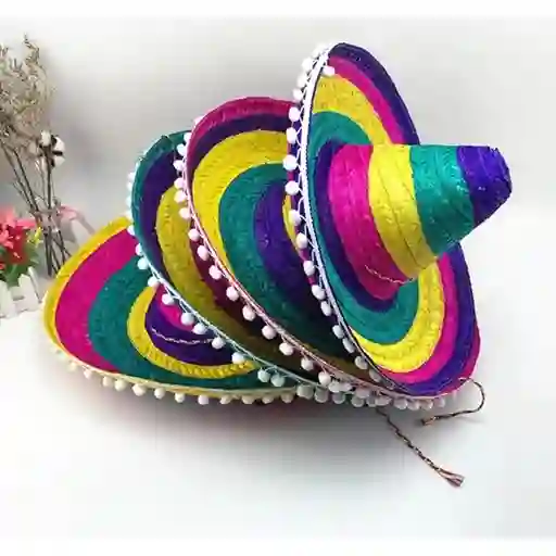 Sombrero De Paja Mexicano Grande