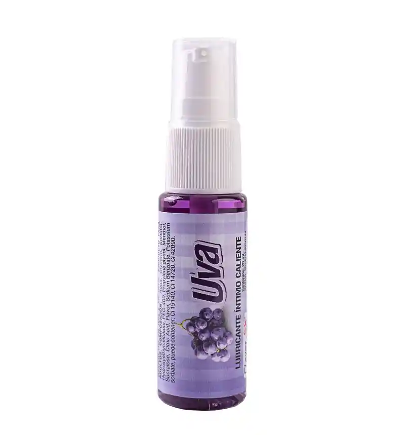 Lubricante Íntimo Caliente Uva 20 Ml Flavor