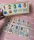 Juegos Disdacticos Numeros En Madera / Rompecabezas