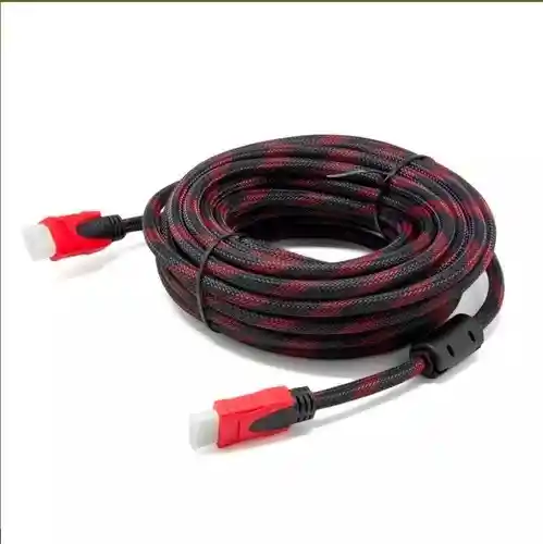 Cable Hdmi 10 Metros Doble Filtro Mallado Punta Dorada