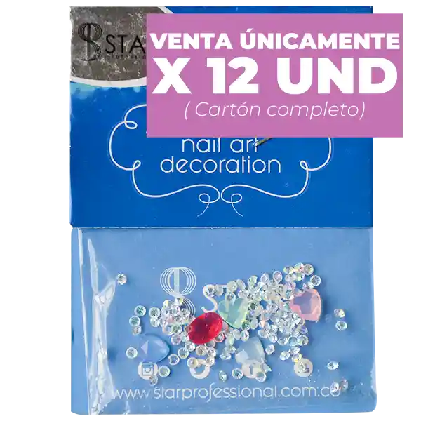 Apliques Gema Para Uñas Star