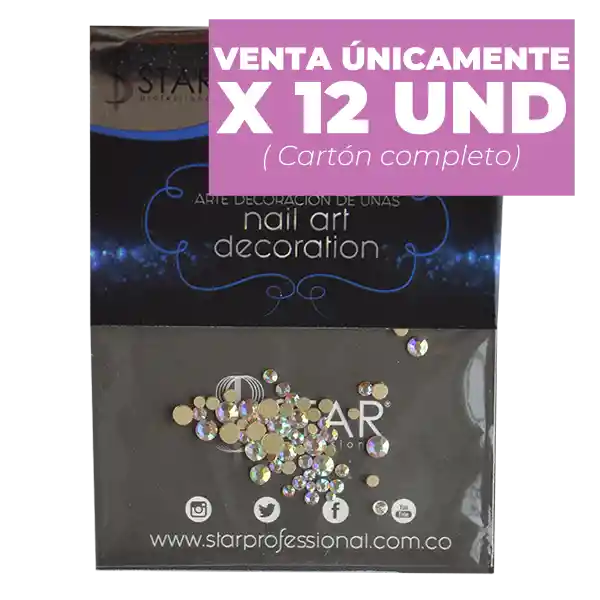 Apliques Gema Para Uñas Star