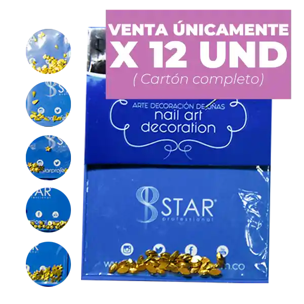 Apliques Gema Para Uñas Star