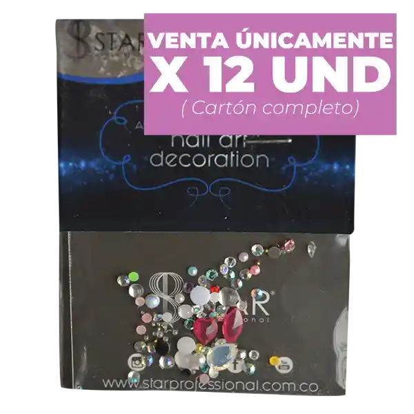 Apliques Gema Para Uñas Star