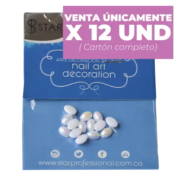 Apliques Gema Para Uñas Star