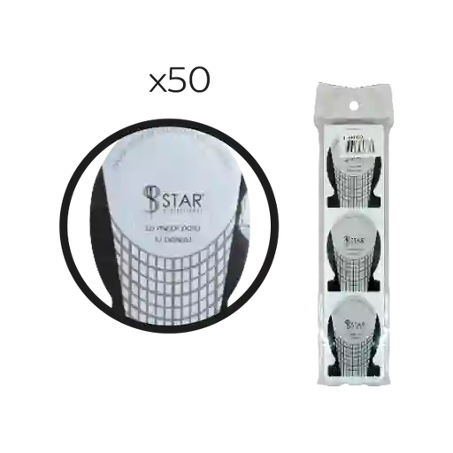 Molde Guia De Uñas X 50 Pzas. Eco.